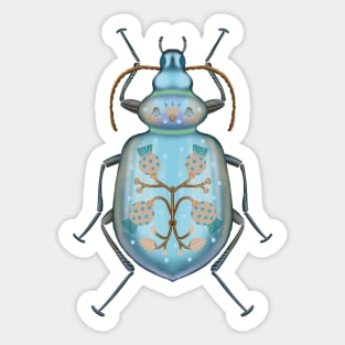 Floral bug Sticker